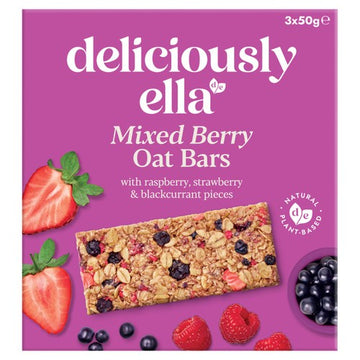 Deliciously Ella Mixed Berry Oat Bar Multipack 3x50g