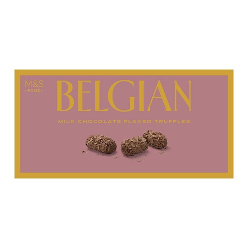 M&S Belgian Milk Chocolate Flaked Truffles 200g