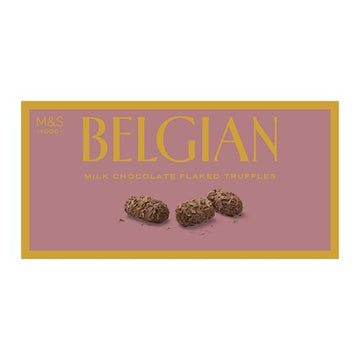 M&S Belgian Milk Chocolate Flaked Truffles 200g