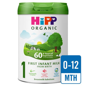 HiPP Organic 1 First Infant Baby Milk Powder Formula From Birth 800g