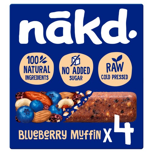 Nakd Blueberry Muffin Fruit & Nut Bars Multipack 4x35g