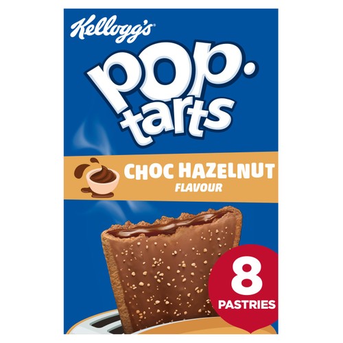 Kellogg's Pop Tarts Chocolate Hazelnut Breakfast Pastry Snack 8x48g