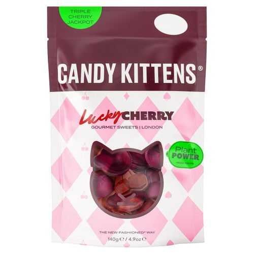 Candy Kittens Lucky Cherry Gourmet Sweets Bag 140g