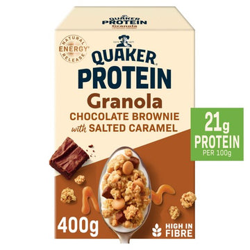 Quaker Chocolate Brownie & Salted Caramel Protein Granola 400g