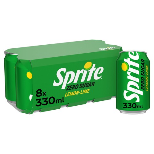Sprite Zero Sugar 8 x 330ml Cans