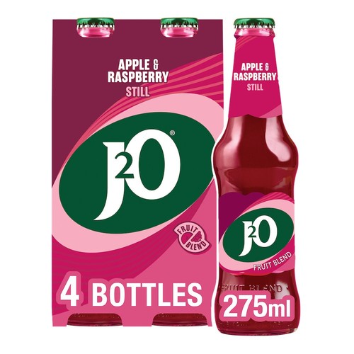 J2O Apple & Raspberry 4 x 275ml
