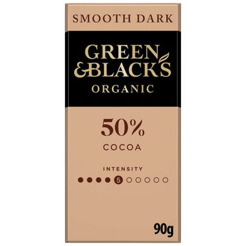 Green & Black's Organic Smooth 50% Dark Chocolate Bar 90g