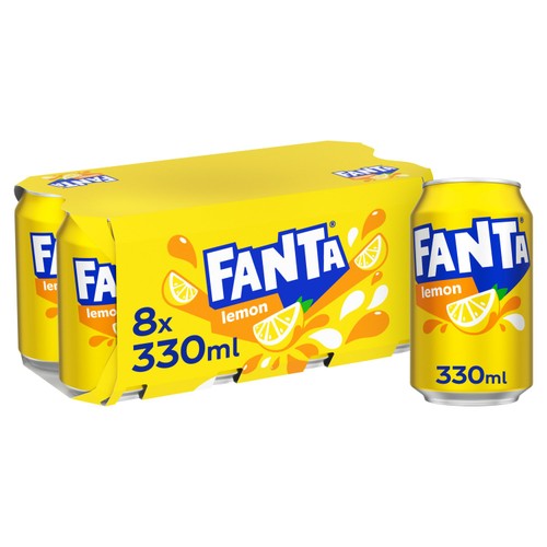 Fanta Lemon 8 x 330ml Cans