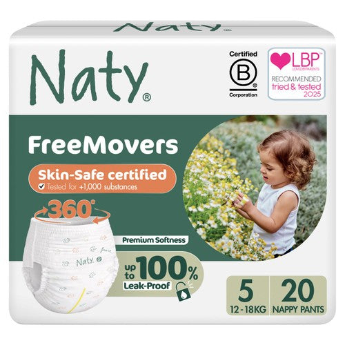 Naty FreeMovers Nappy Pull-On Pants Size 5