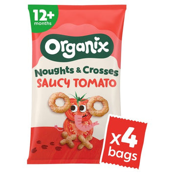 Organix Tomato Noughts & Crosses Baby Snack Multipack 12+ Months