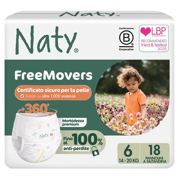 Naty FreeMovers Nappy Pull-On Pants Size 6