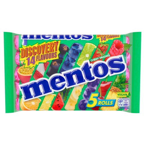 Mentos Discovery Chewy Dragees 5x37.5g