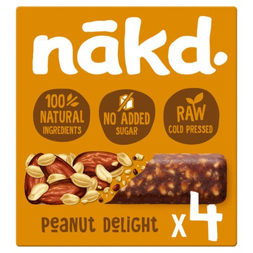 Nakd Peanut Delight Fruit & Nut Bars Multipack 4x35g