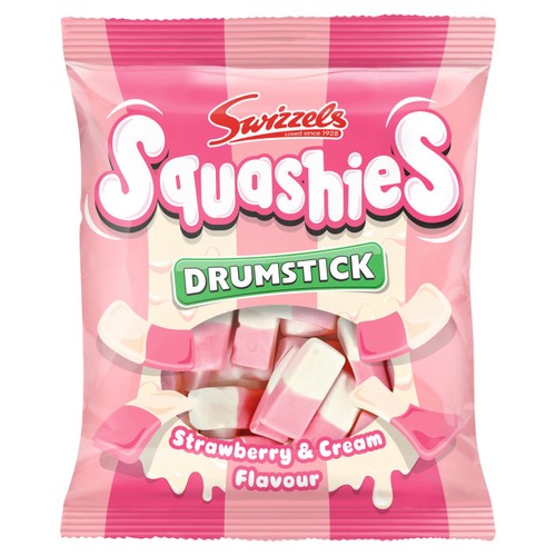 Swizzels Squashies Drumstick Strawberry & Cream Flavour 140g