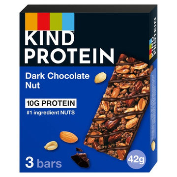 Kind Protein Dark Chocolate Nut Bars Multipack 3x42g