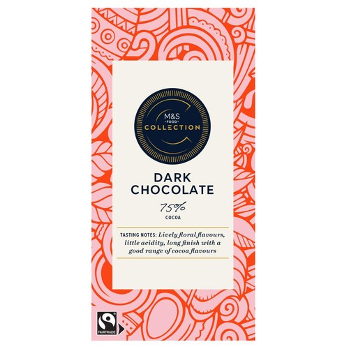 M&S Collection 75% Ecuadorian Dark Chocolate 100g