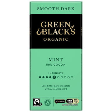 Green & Black's Organic Mint Dark Chocolate Bar 90g