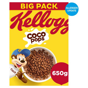 Kellogg's Coco Pops Chocolate Breakfast Cereal 650g