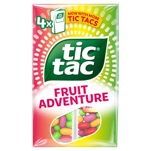 Tic Tac Fruit Adventure Sweets x100 49g