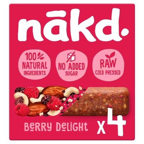 Nakd Berry Delight Fruit & Nut Bars Multipack 4x35g