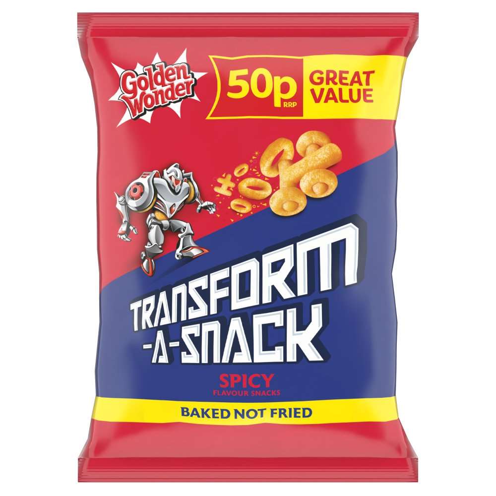 Golden Wonder Transform-A-Snack Spicy Flavour Snacks 27g x 1 Bag