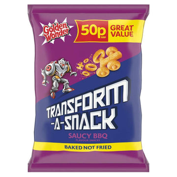 Golden Wonder Transform-A-Snack Saucy BBQ Flavour Snacks 27g x 1 Bag