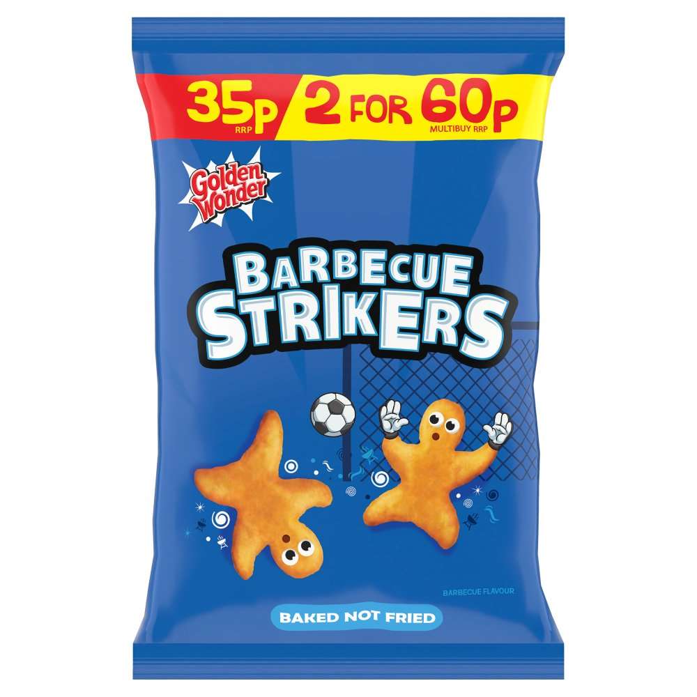 Golden Wonder Barbecue Strikers Barbecue Flavour 22g x 1 Bag