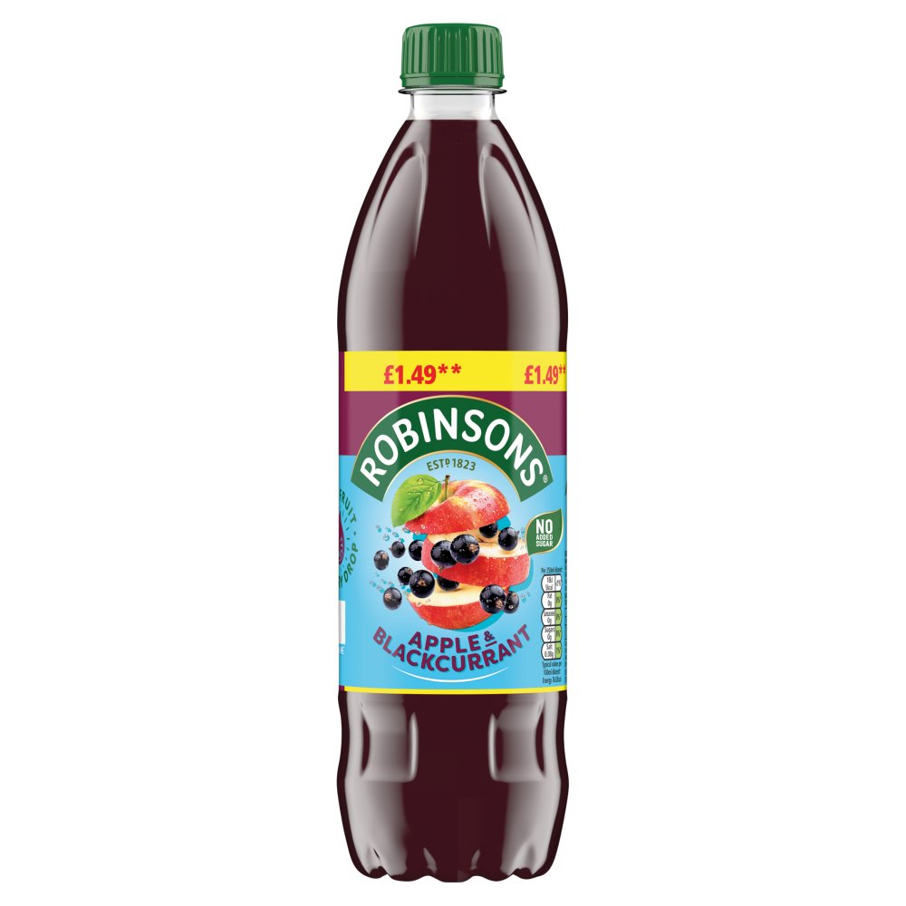 Robinsons Double Strength Apple & Blackcurrant Fruit Squash 750ml PMP