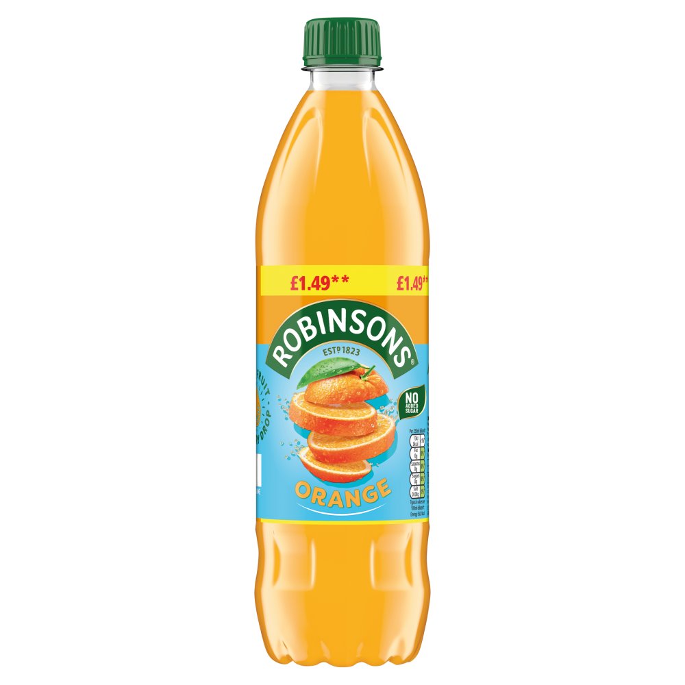 Robinsons Double Strength Orange Fruit Squash 750ml PMP