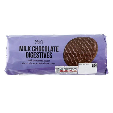 M&S Milk Chocolate Digestives 300g - Deliciously Rich Biscuits