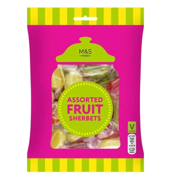 M&S Assorted Fruit 225g Sherbets