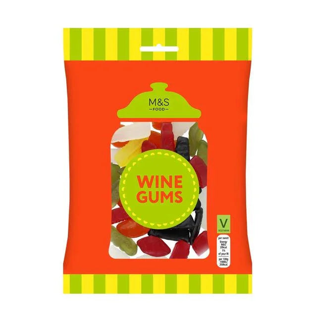 M&S Wine Gums 225g Fruit Flavoured Sweets