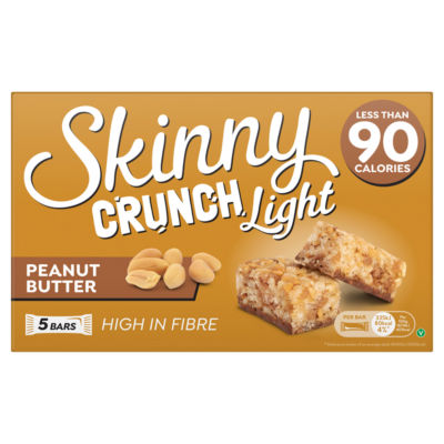 Skinny Crunch Light Peanut Butter Cereal Bars 5x20g