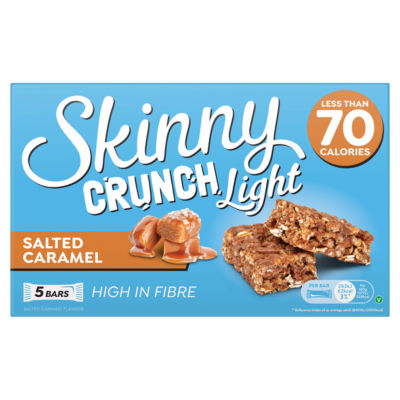 Skinny Crunch Light Salted Caramel Cereal Bars 5x19g