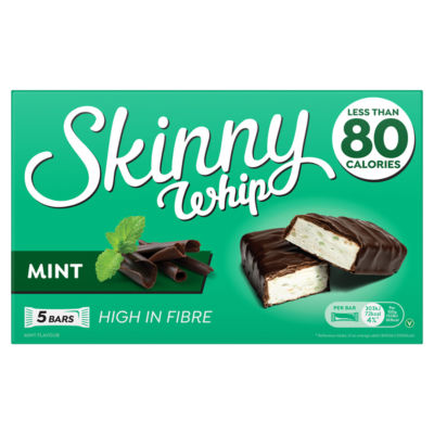 Skinny Whip Mint & Dark Chocolate Bars 5x20g