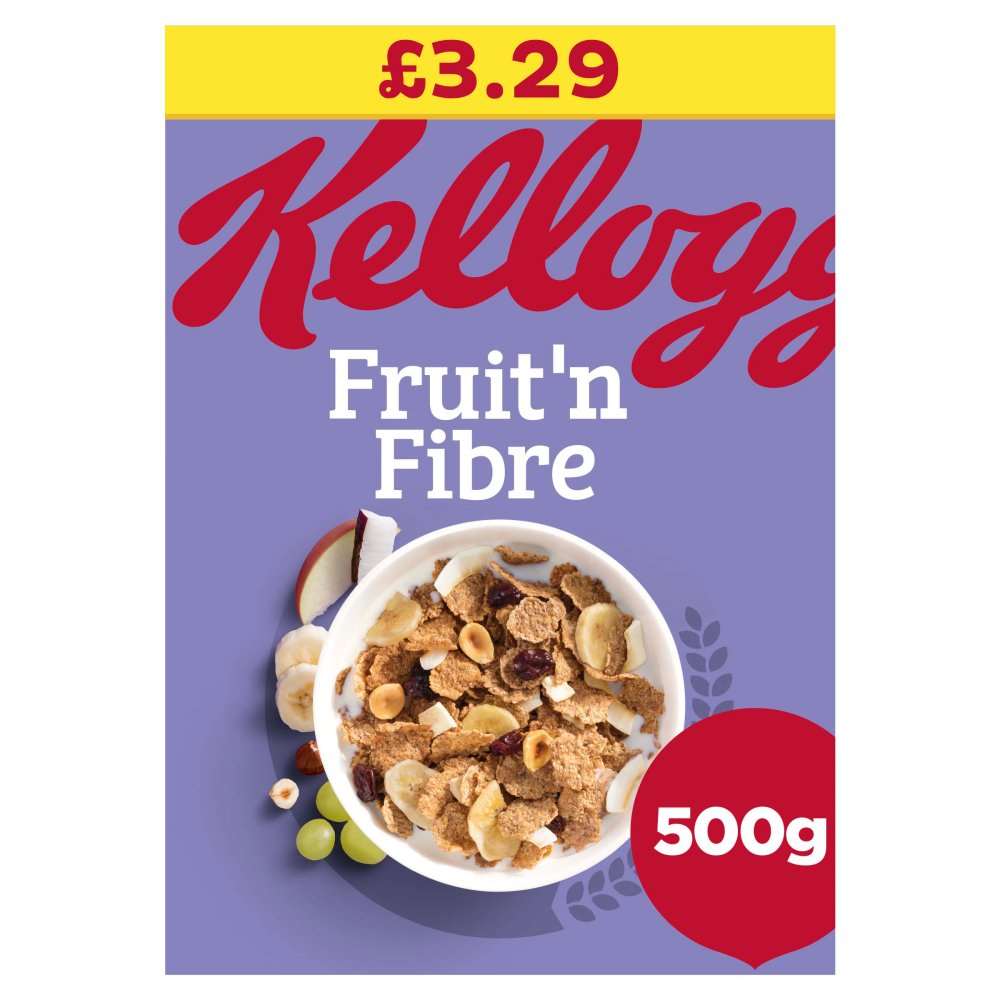 Kellogg's Fruit 'n Fibre Original Breakfast Cereal 500g PMP