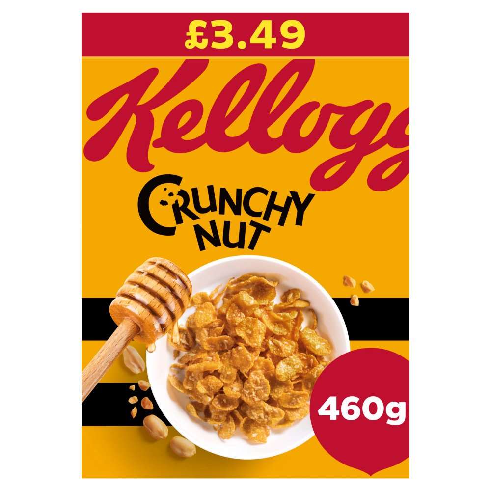 Kellogg's Crunchy Nut Original Breakfast Cereal 460g PMP