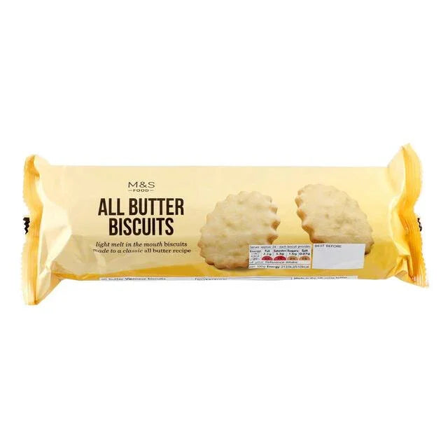 M&S All Butter Biscuits - Delightful 200g Snack for Tea