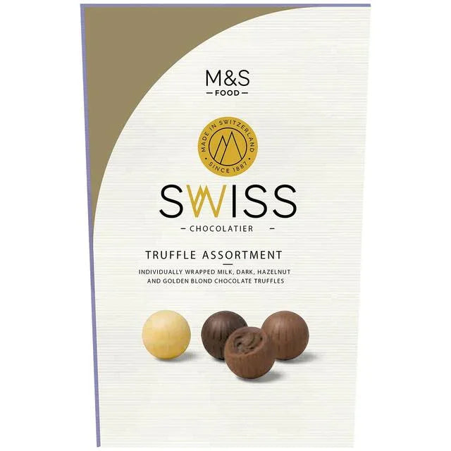 Delicious M&S) Swiss Chocolate Truffle Assortment 665g
