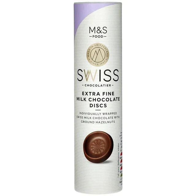 M&S Swiss Extra Fine Milk Chocolate Discs