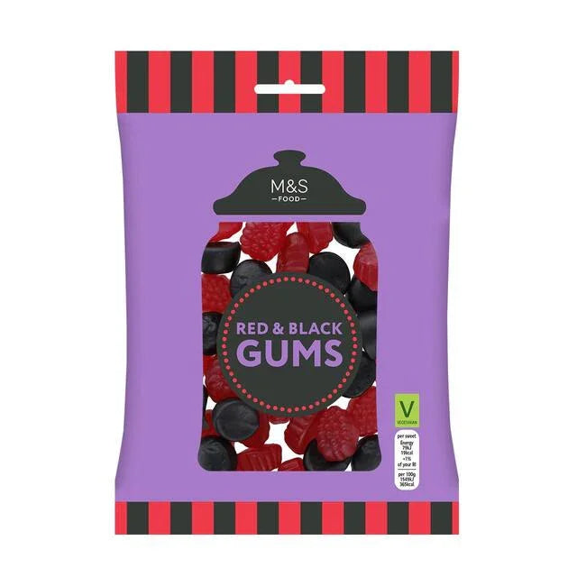 M&S Red & Black Gums 225g