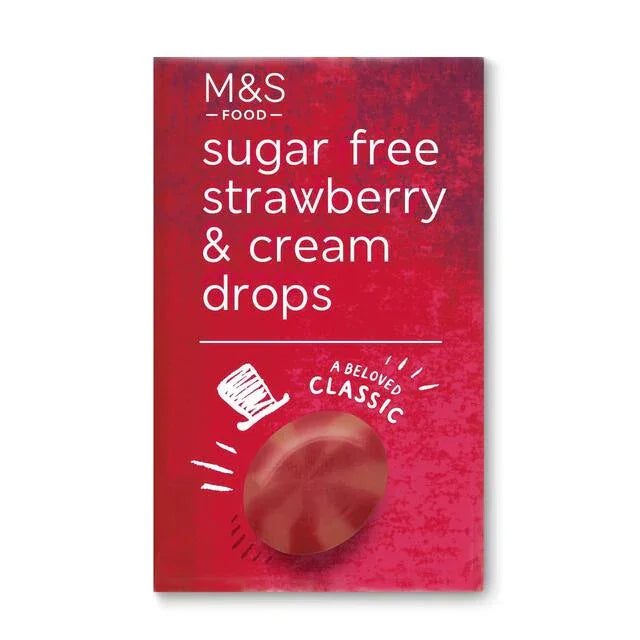 M&S Sugar Free Strawberry Cream Drops