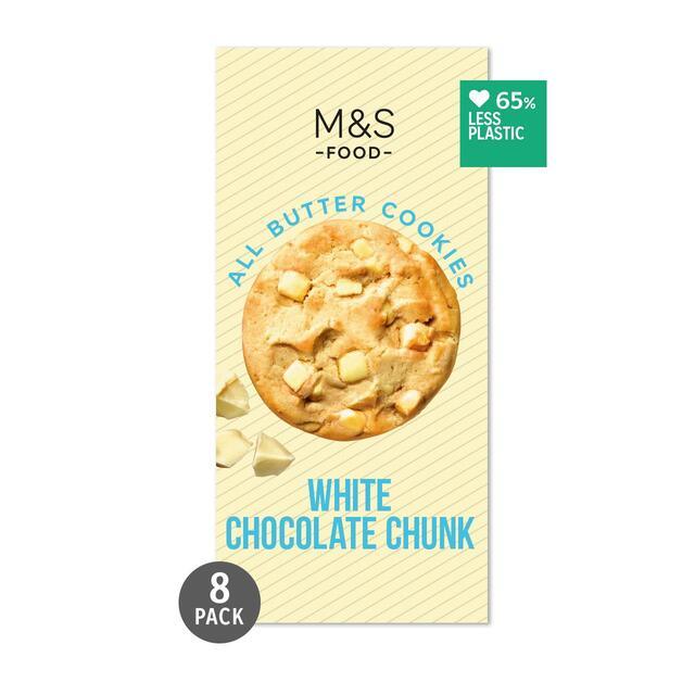 M&S Belgian White Chocolate Chunk Cookies