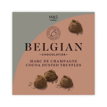 M&S Belgian Marc De Champagne Cocoa Dusted Truffles 260g