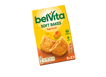 Belvita Soft Bakes Apricot Filled Breakfast Biscuits 5x50g