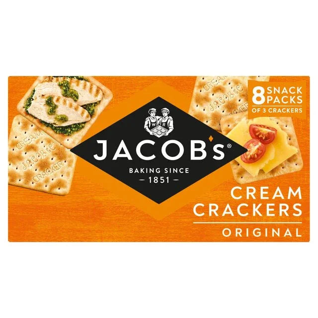 Jacob's Cream Crackers Snack Packs 185g