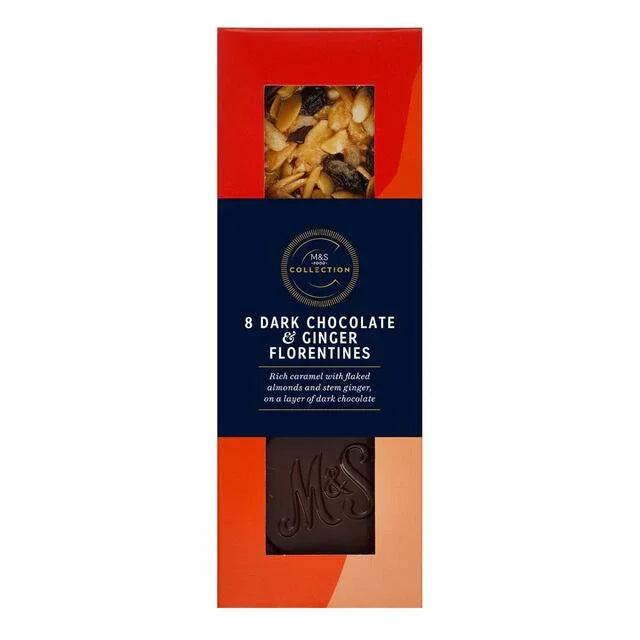 M&S Dark Chocolate Ginger Florentines