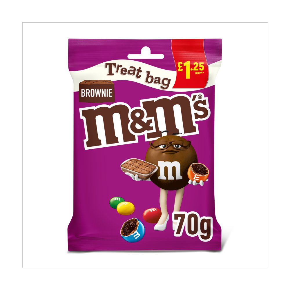 M&M's Brownie Bites Milk Chocolate Pouch Bag 70g PMP