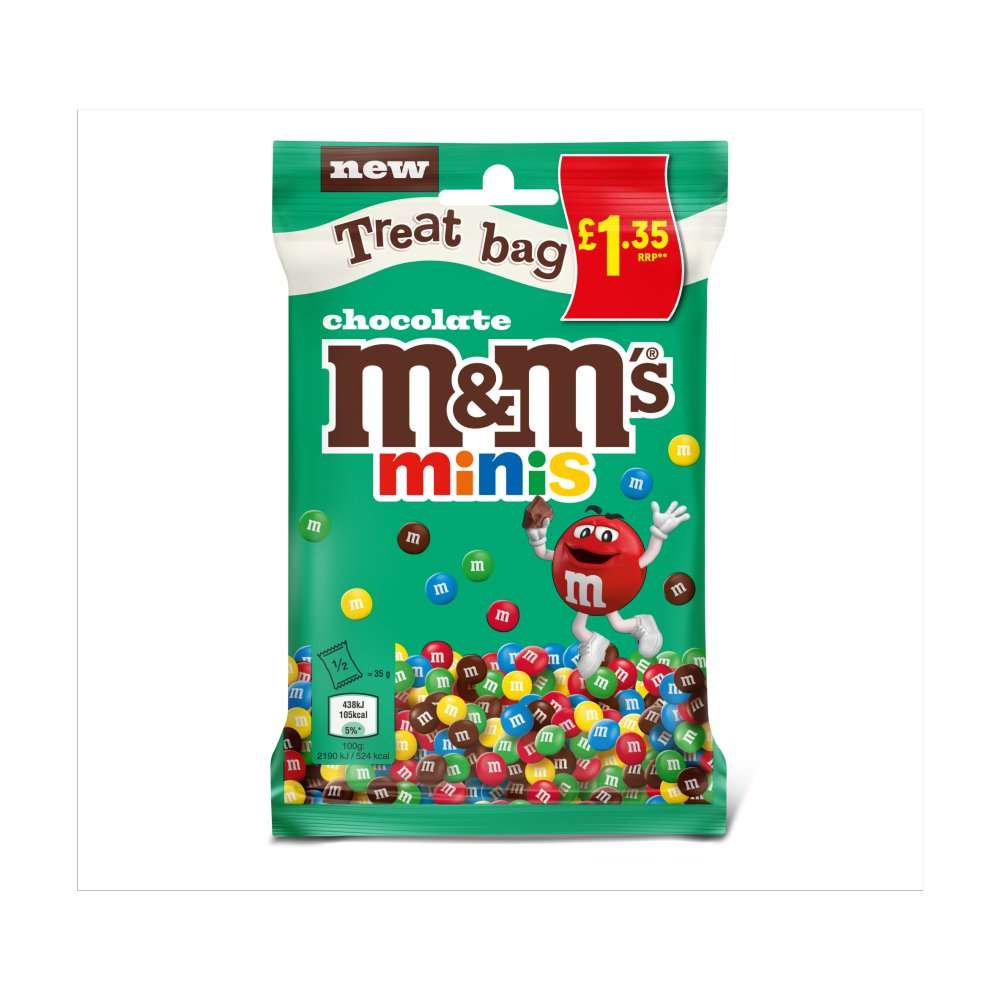 M&M's Minis Milk Chocolate Bites Pouch Bag 70g PMP