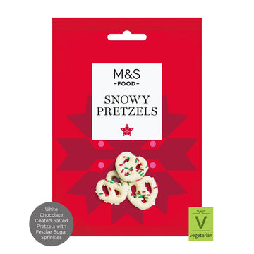 M&S Christmas Snowy Pretzels 95g